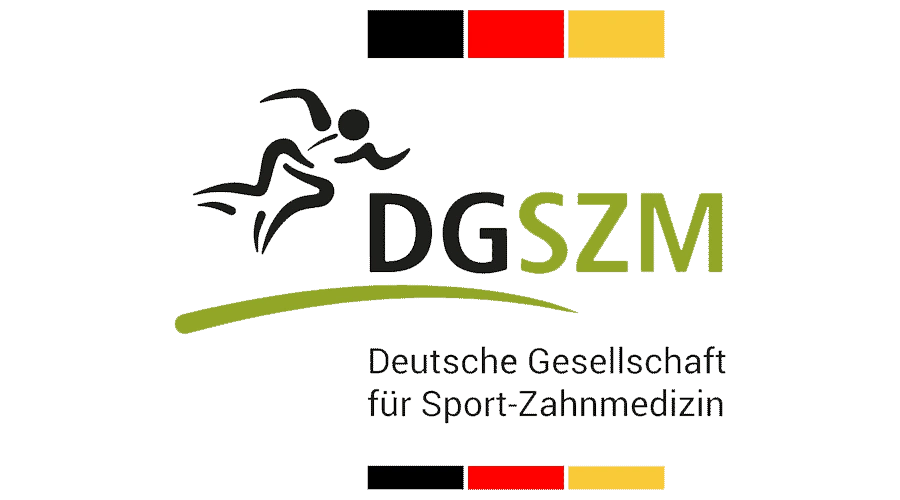 Logo der DGSZM – Deutsche Gesellschaft für Sport-Zahnmedizin als Auszeichnung für spezialisierte Betreuung von Sportlerinnen und Sportlern in der Zahnarztpraxis Szabadi.